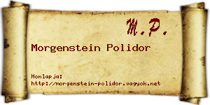 Morgenstein Polidor névjegykártya